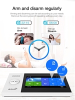 WIFI Tuya inteligentny System alarmowy w domu 4G bezprzewodowy dom Alarm antywłamaniowy z 4.3 calowym ekran obsługujący dotykowym Alexa i Google 5